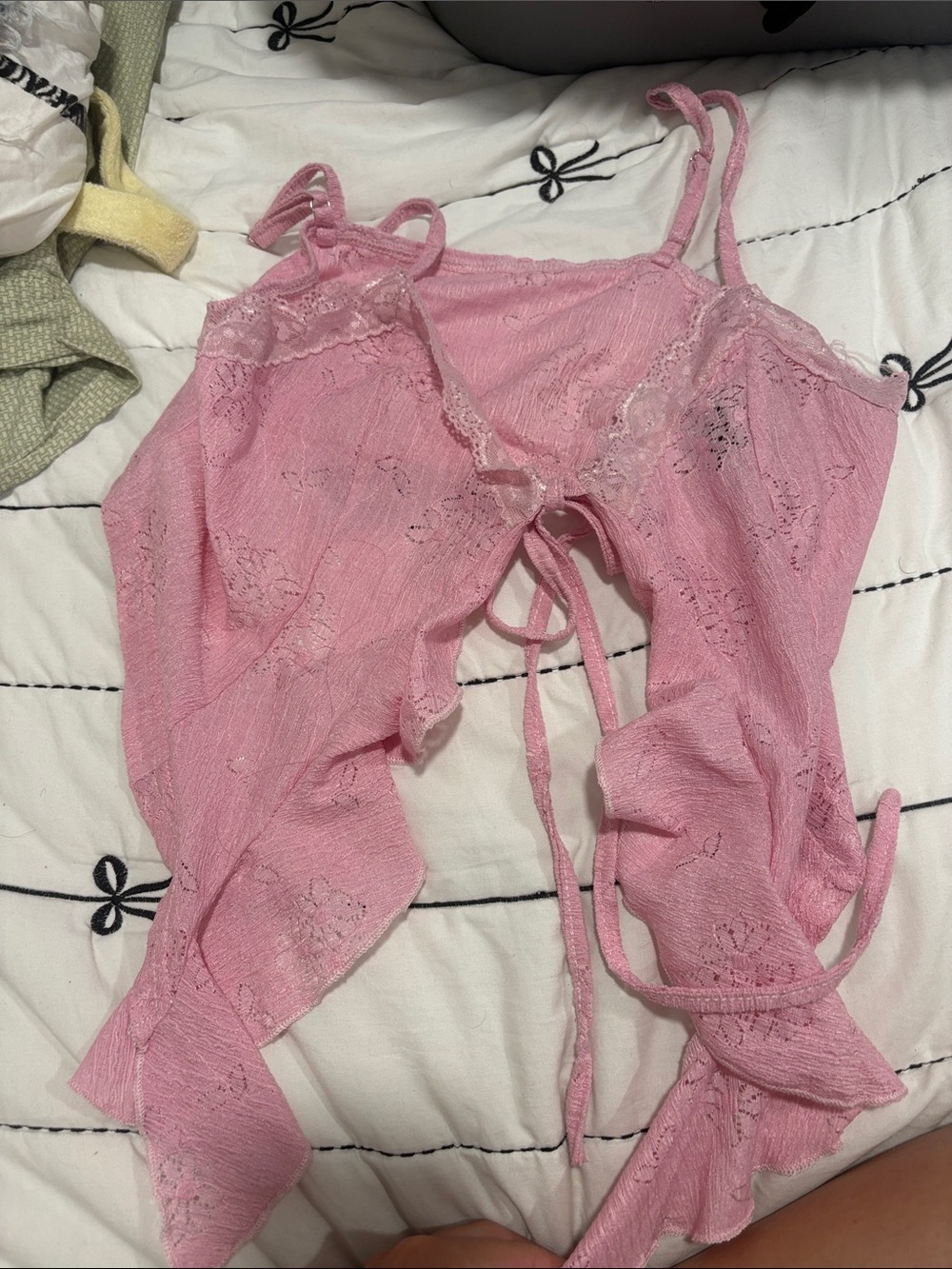 Cider Pink Lace Tie-Back Chemise